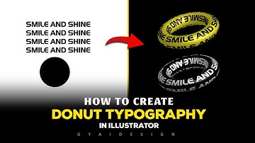 STEP-BY-STEP How to create donut typography in illustrator - Illustrator tutorials