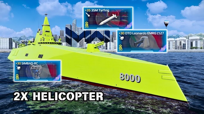 SPS SMART 8000 | Destroyer Mahal yg Jual Heli sama Speed | Modern Warships - YouTube