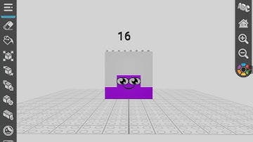 Numberblocks Draw Bricks Sixteen Waving (MOST VIEWED VIDEO)