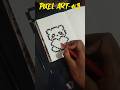 pixel art-#3 💗 #craftyluna #artandcraft #editing #diy #viral #journal #trending #panda #pixelart