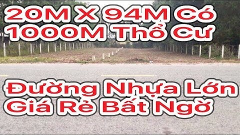 Bán đất thổ cư tuyệt đẹp 20m x 94m Mt Đường lớn Củ Chi Giá rẻ