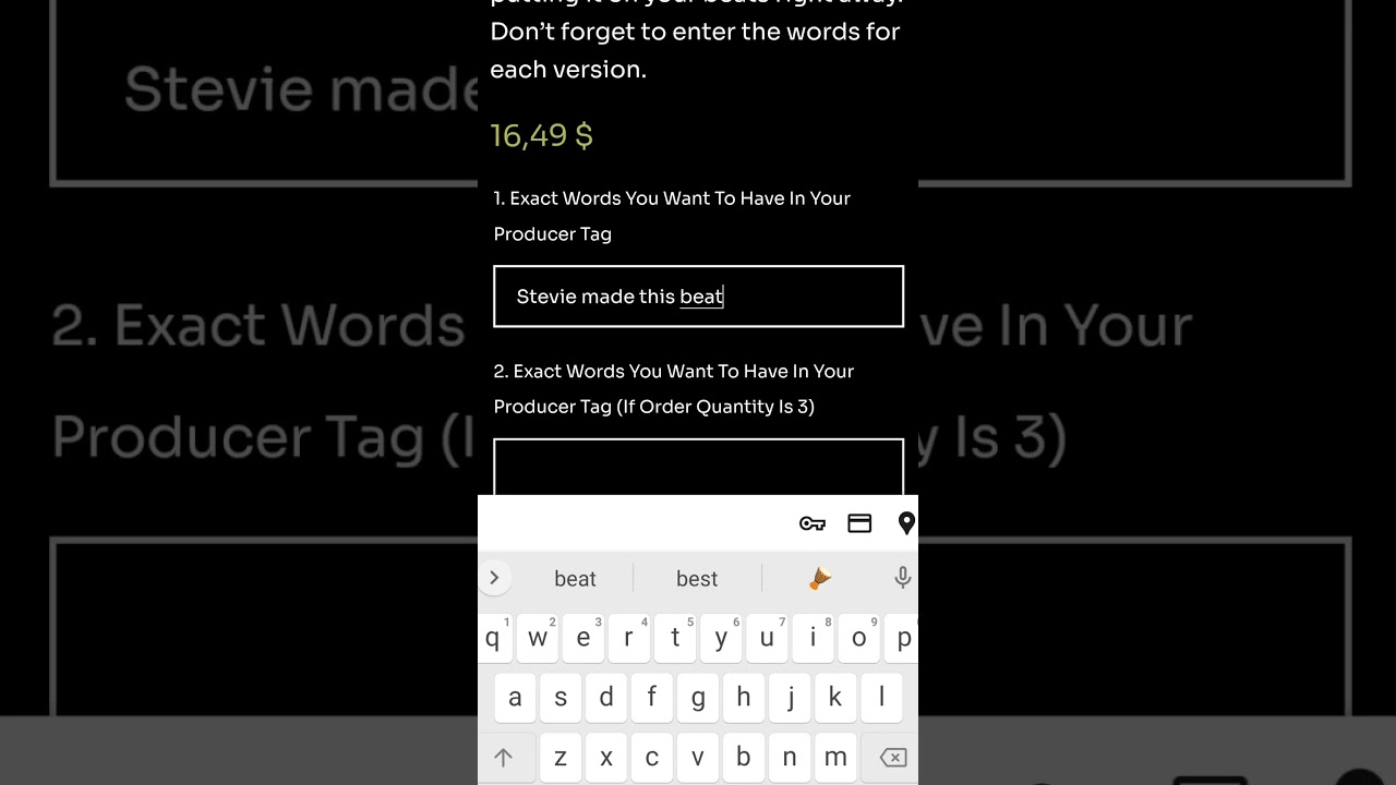 Get a producer tag bro! ✌️✌️