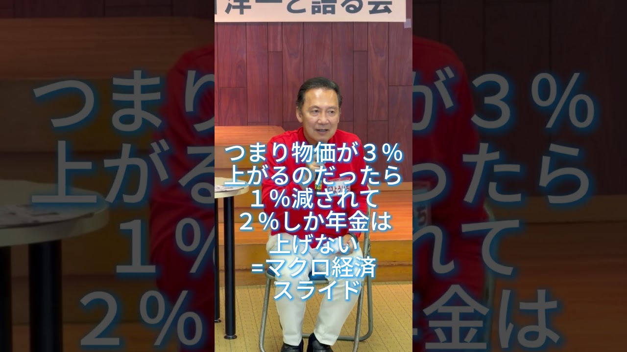 白石洋一と語る会@今治市日高公民館: 物価高なのに年金が追い付かないとのお声にお答えして(20260626)