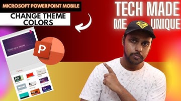 how to change theme colors in Microsoft powerpoint mobile | how to change the theme in powerpoint