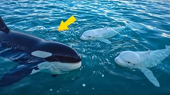 Orca Raises Two Orphaned Beluga Calves. But When They Grew Up, The Impossible Happened!