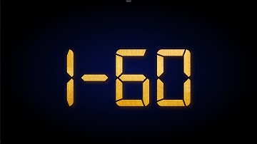 Random Number Generator 1-60 | Gold numbers set digital metal