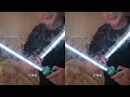 Were you impressed by my Mei Hua Qing Duan smoke twin blades? Haha #Lightsaber #Cool #Super Stylish