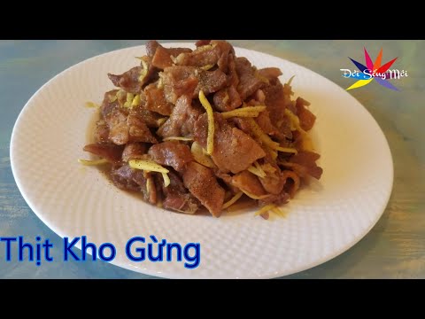 Video: Cách Nấu Thịt Ba Chỉ Kho Gừng