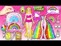 Pink Barbie Decorate New Rainbow School Supplies DIY | WOA Doll Channel