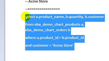 Oracle Application Express Line with Area Chart
