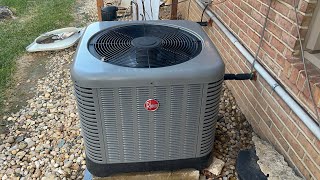 2020 Rheem RP14 Heat Pump - Defrost Cycle (With Steam)