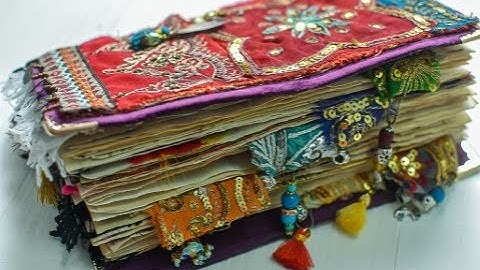 Flip through video Bohemian junk journal (SOLD THANK YOU)