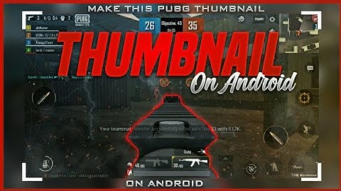 How To Make A PUBG Inspired Thumbnail On Android | PS CC | Slayer Dzns |