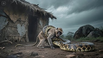 Baboon Trapped: A Desperate Struggle Against the Python