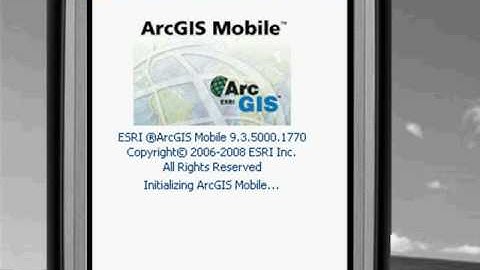 ArcGIS 9.3:  Improve mobility using ArcGIS Mobile