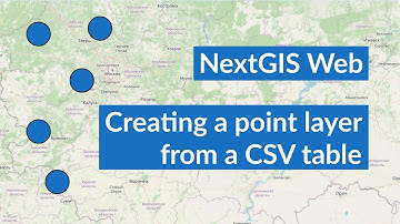 NextGIS Web – Creating a point layer from a CSV table