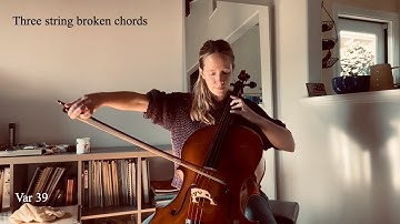 39. Three string broken chords: Sevcik Op.3, Variation 39