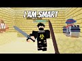 I Outsmarted his Outsmartness In Roblox Bedwars..