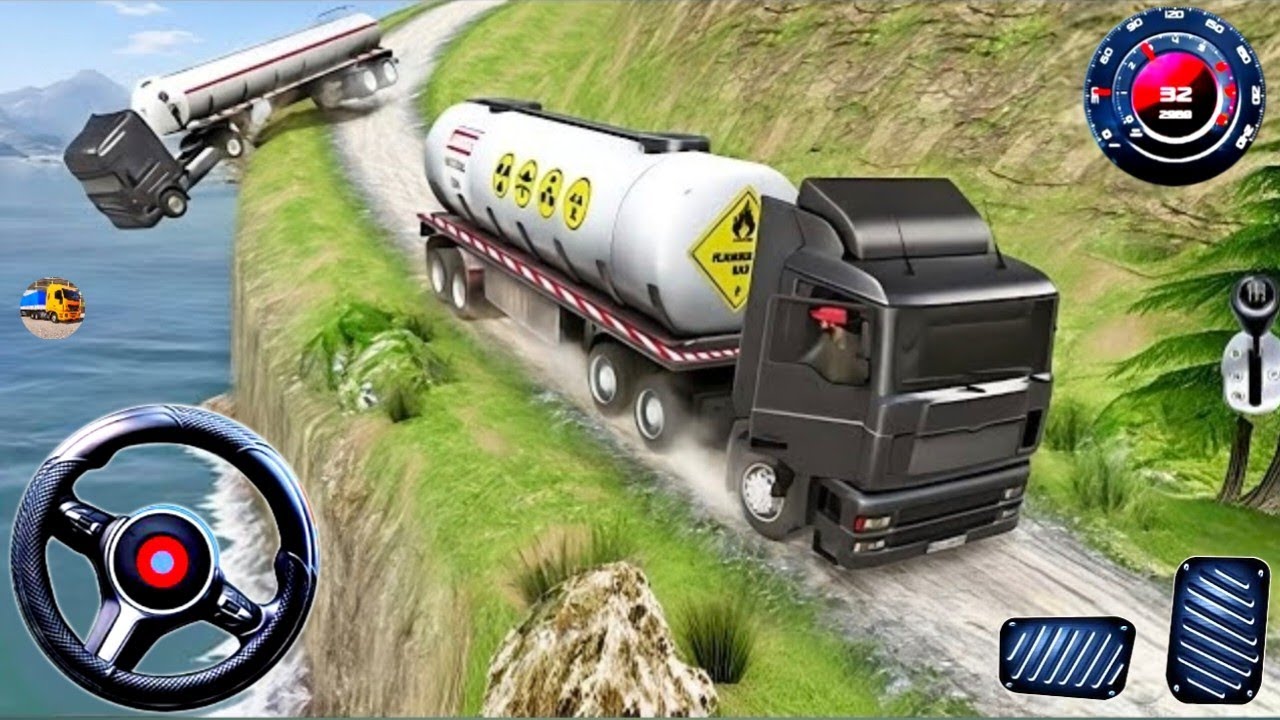Truck Oil Transporting Cargo Long - Mobil Balap Truck Simulator Android Gameplay