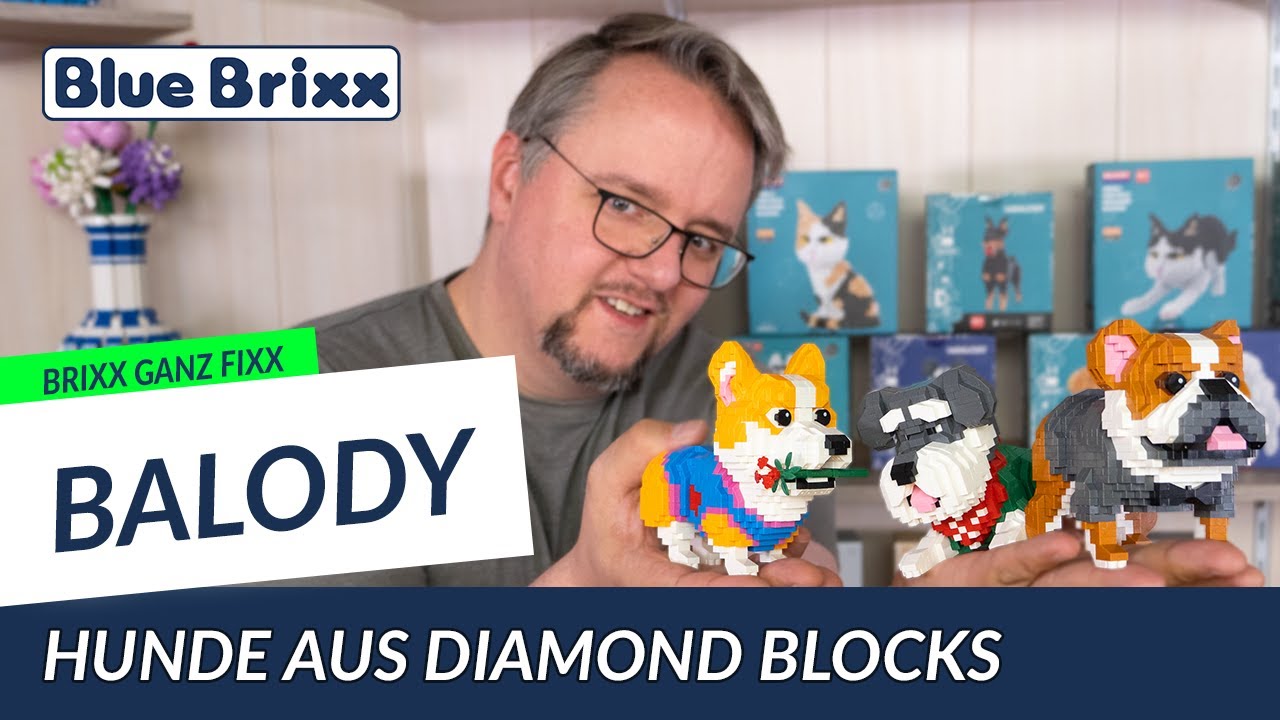 Brixx ganz fixx: Balody Hunde aus Diamondblocks 