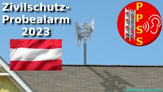 Zivilschutz-Probealarm Österreich 7.10.2023 | Rheinlandsirene PPSS 600-C | Bundesweite Sirenenprobe