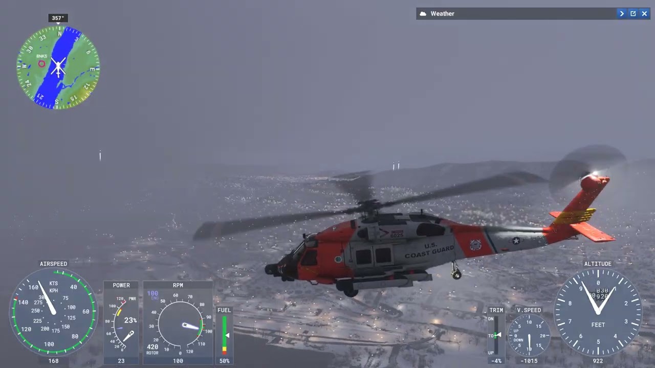 Snowy flight from stewart airport to keller army hospital west point and back