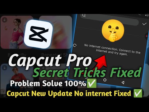 Capcut No internet Problem | Capcut Pro No internet Connection Problem