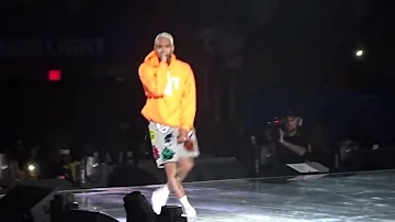 Chris Brown performs Deuces Live Party Tour 2017