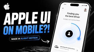 I made apple style UI animation in Mobile📱. Alight Motion.