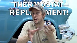 How to Replace a Thermostat | Small Block Chevy | SBC | V8 283 327 350 383 | 1956 GMC