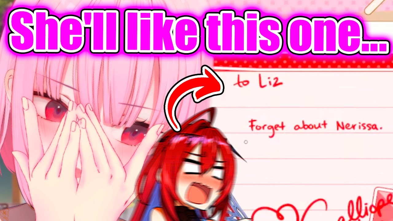 Calli When She Has to Write a Valentine’s Card to Liz:【Hololive EN】