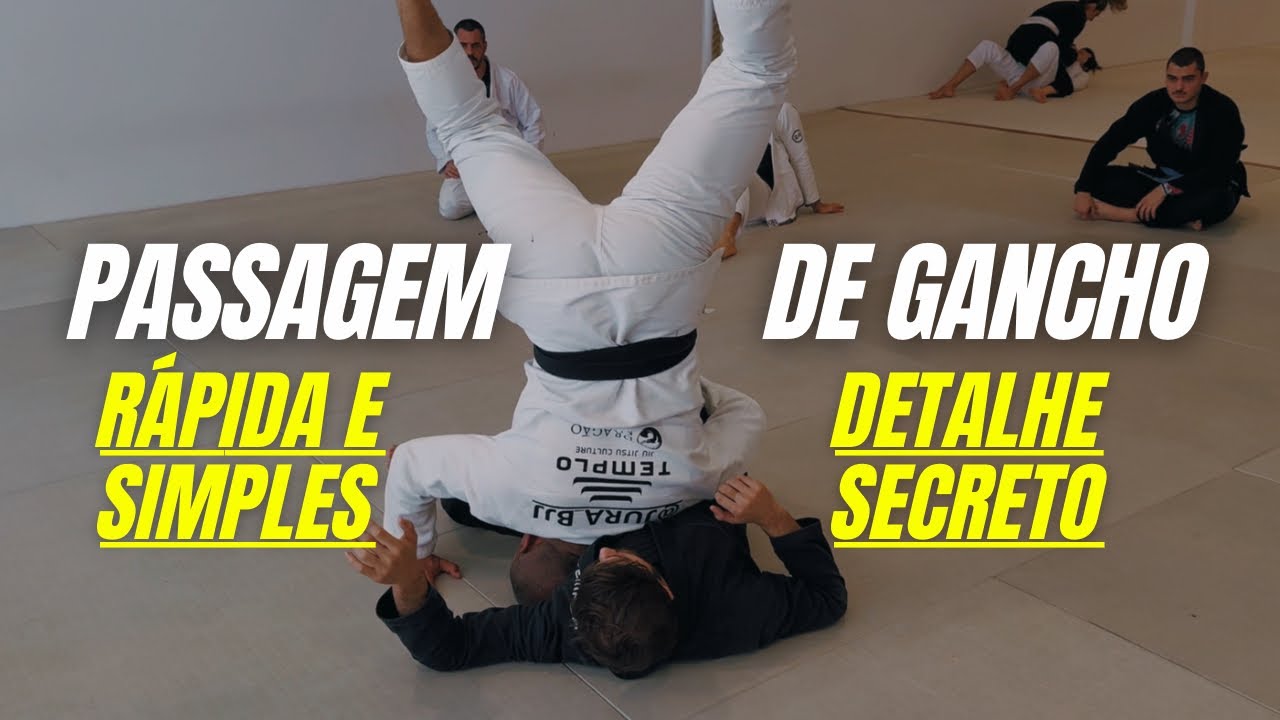 😱PASSAGEM GUARDA GANCHO NO JIU JITSU 