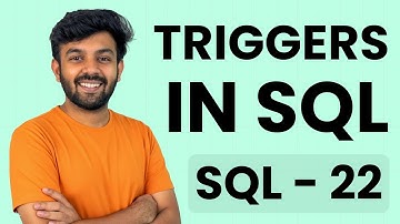 TRIGGERS  in  SQL  | SQL Mastery Ep- 22 | code io - Tamil