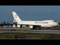 San Juan Airport: USAF C-17, Skylease B747-400F & Rwy 8 Rush Hour!