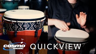 Toca Freestyle Mechanically Tuned Djembe 12" in Bali Red Quickview - Cosmo Music
