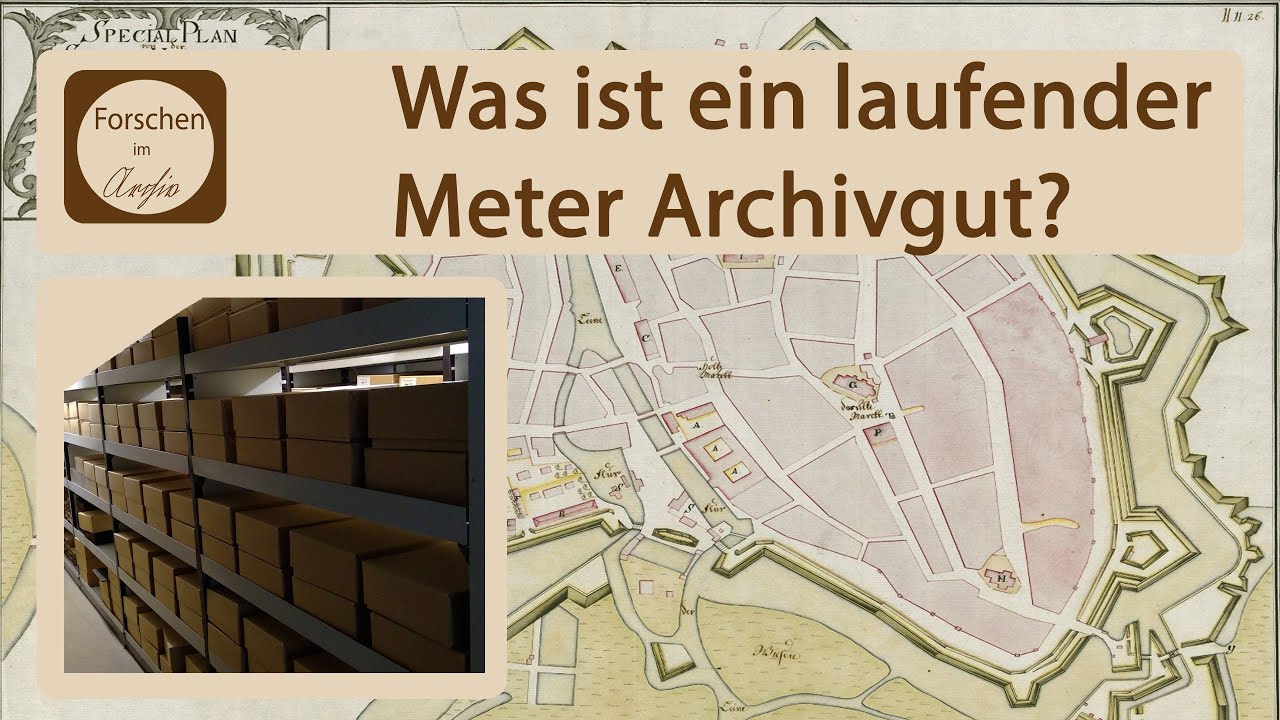 Laufender Meter Archivgut erklärt YouTube