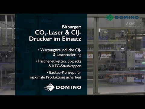 Bitburger vertraut auf Domino Laser- und Continuous-Inkjet-Systeme