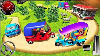 Indian Tuk Tuk Auto Rickshaw Village Driving Game 3D | Real Desi Auto Simulator Gameplay 🚖🌾 play.. screenshot 4