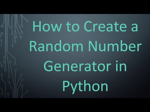 How to Create a Random Number Generator in Python