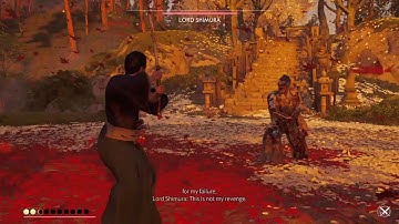 Ghost of Tsushima - Lord Shimura, lethal difficulty no damage