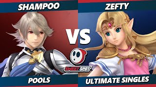 Sweet Spot 8 - Shampoo (Corrin) Vs. Zefty (Zelda) Smash Ultimate - SSBU