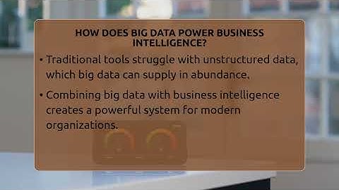 How Does Big Data Power Business Intelligence? - Talking Tech Trends