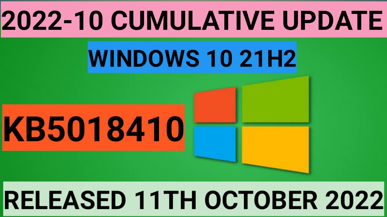 latest windows 10 cumulative update 21h2