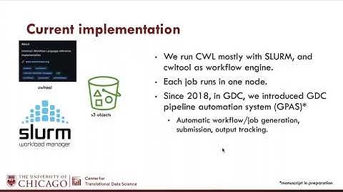 Using CWL at scale in the Genomic Data Commons