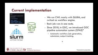 Using CWL at scale in the Genomic Data Commons