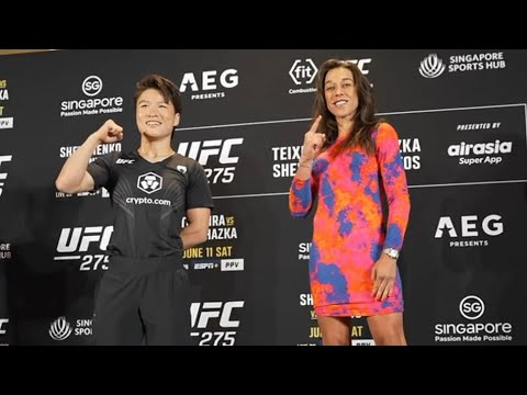 Zhang Weili vs. Joanna Jędrzejczyk - Media Day Staredown | UFC 275