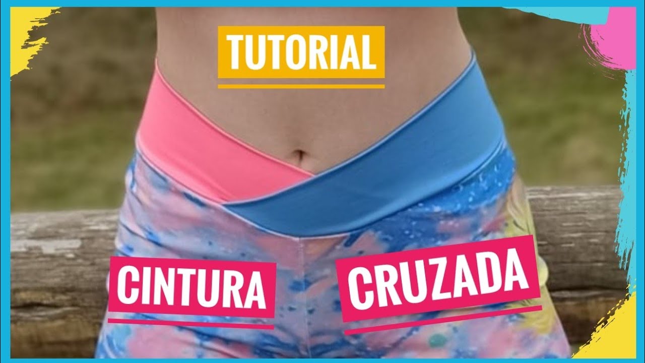 como hacer cintura cruzada de calza /tutorial