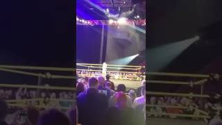 WWE Lillian Garcia singing the English antham at NXT UK Tour!