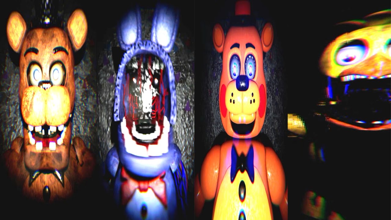 Five Nights at Freddy's 2 3D Free Roam UE4 JUMPSCARES & ENDING