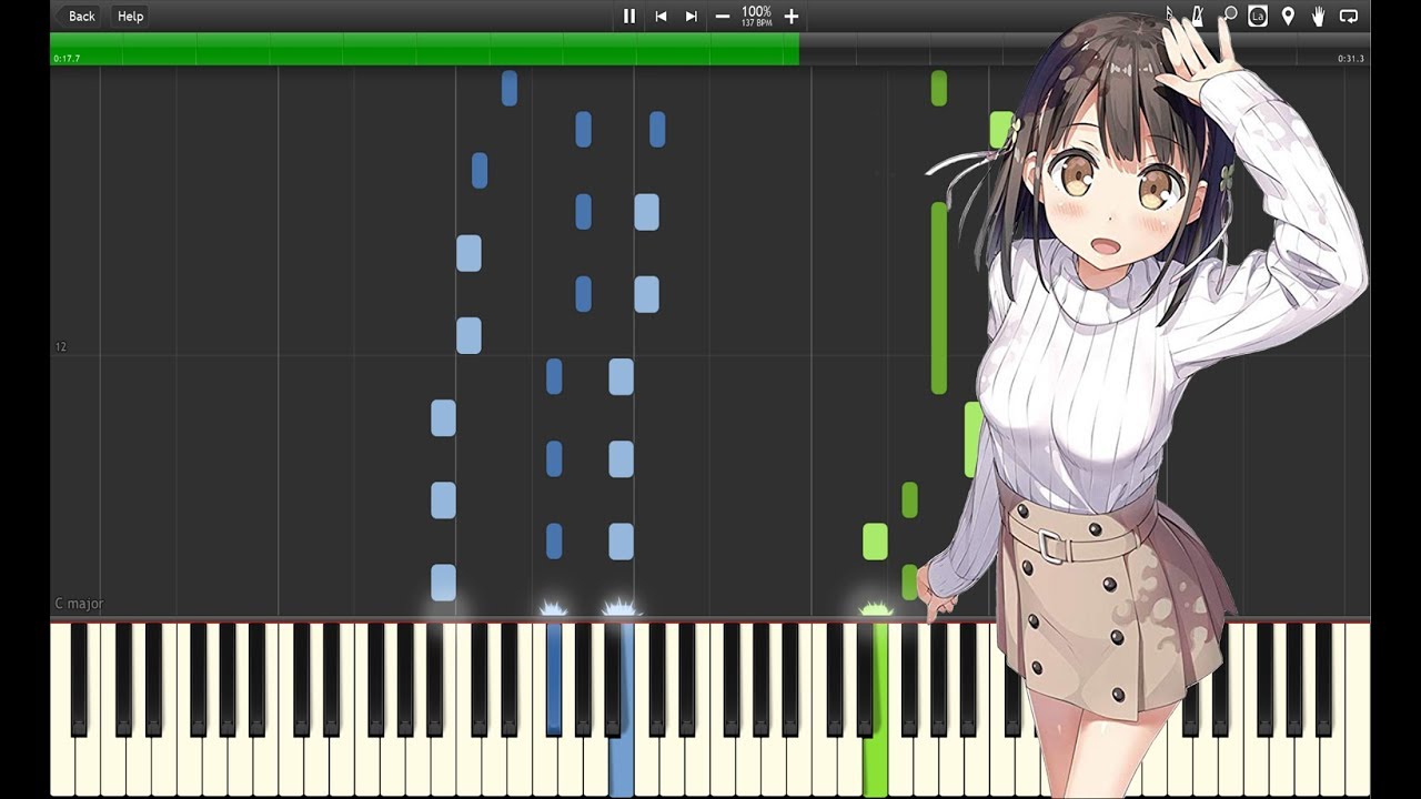 One Room 2nd Season ED 1 - aozora morning glory (Piano)